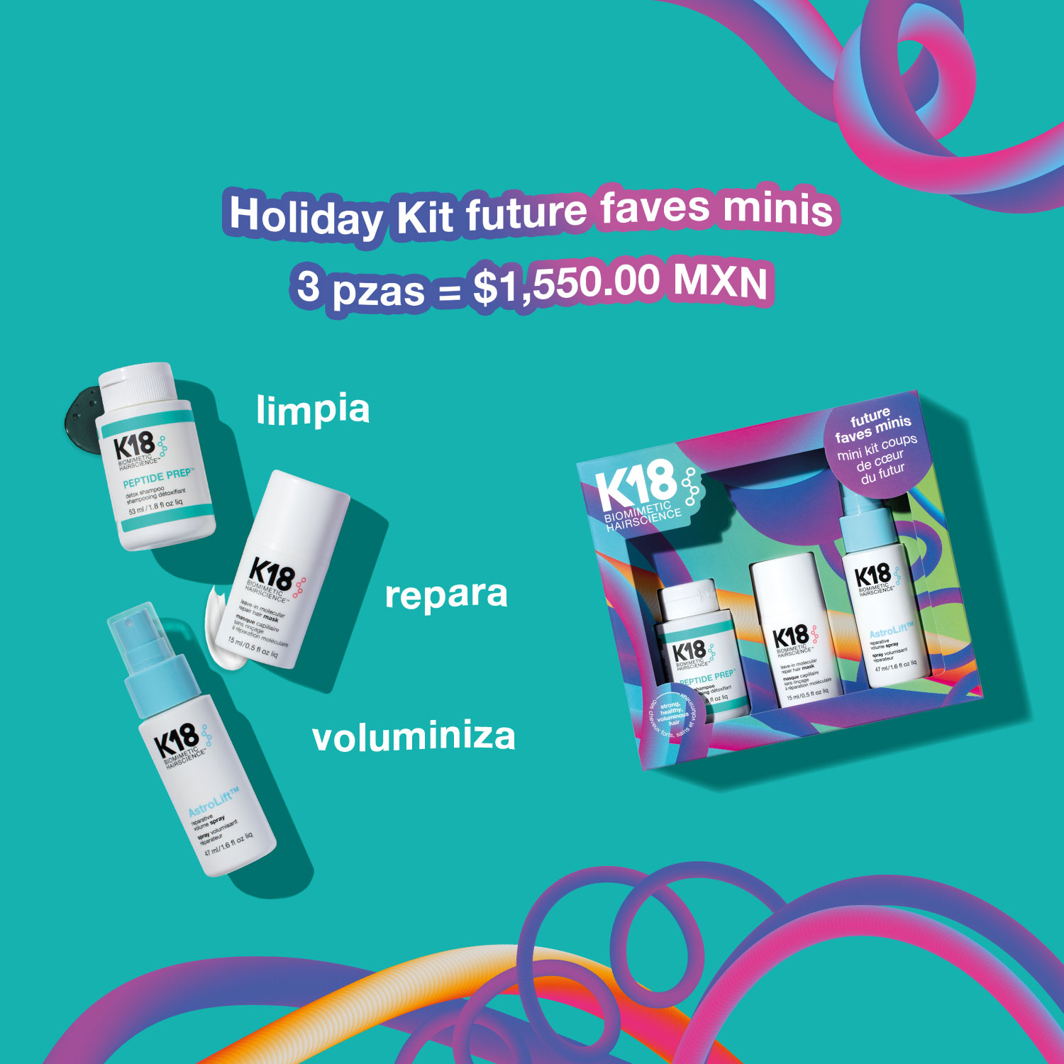 SET HOLIDAY KIT MINIS (SET DE MINIS PARA CUIDADO DEL CABELLO)